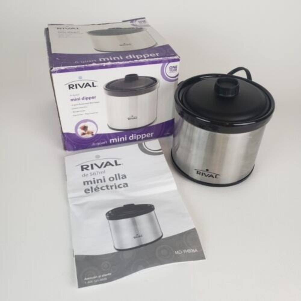 Rival .6 Quart Round Style Ceramic Mini Dipper MD-YHB06A
